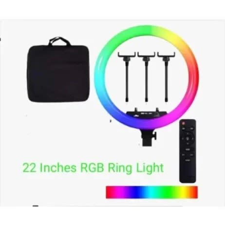 RGB Selfie Ring Light Led - 22''