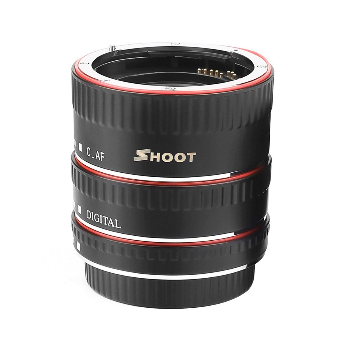 SHOOT XT-364 Auto Focus AF Macro Extension Tube Adapter Ring Set 13mm 21m 31mm Replacement for Canon EF/EF-S Lens Replacement for Canon EOS   550D/600D/650D/700D/750D/760D/800D/200D/1300D/77D/60D/70D/80D/7D/7D II/5D II/5D III/5D IV/6D/6D II DSLR Cameras