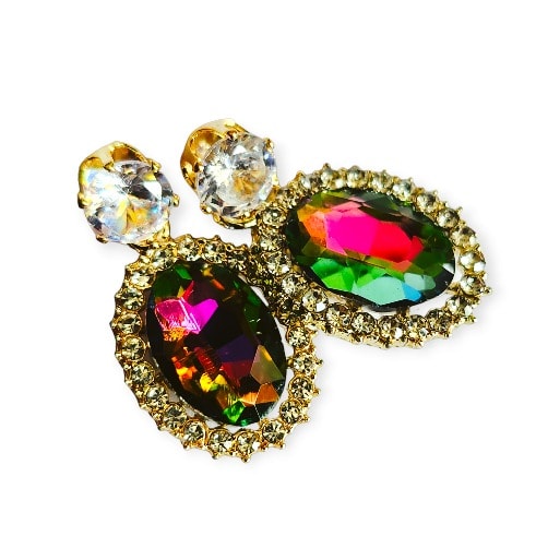 Diamante 2 In 1 Ear Rings