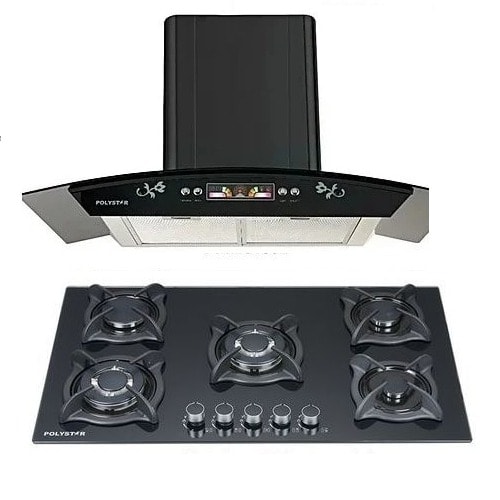 90cm Range Hood + 5  Gas Burner Hob