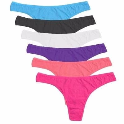 Beautiful Ladies' Thongs - Multicolour - 6 Piece
