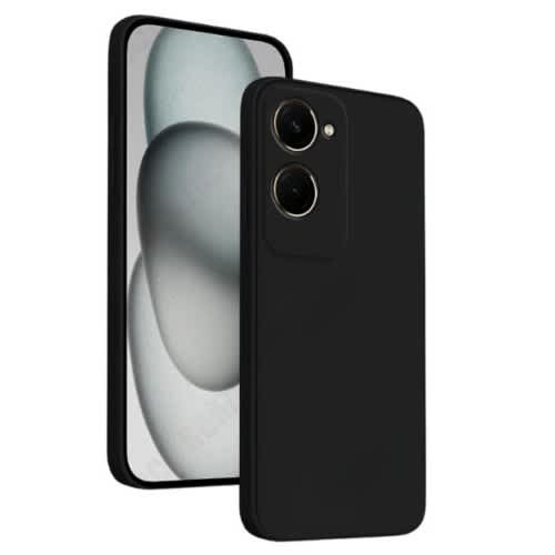 Silicon Back Case For Vivo Y18 - Black Case
