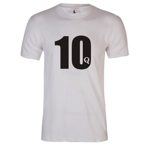 Thank You Flock Design T-shirt - White