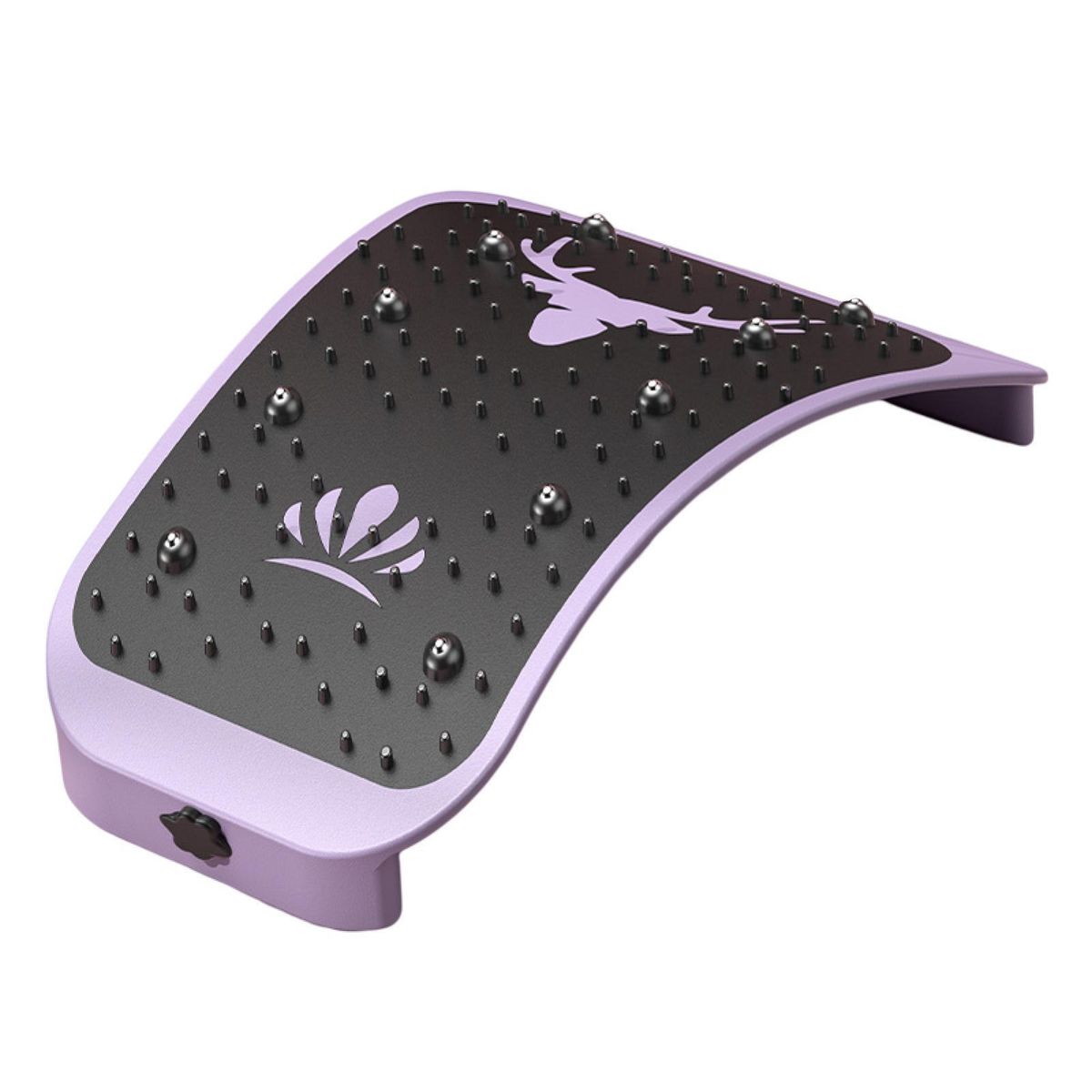 Lumbar Stretcher Adjustable Gears Lumbar Spine Massager Purple