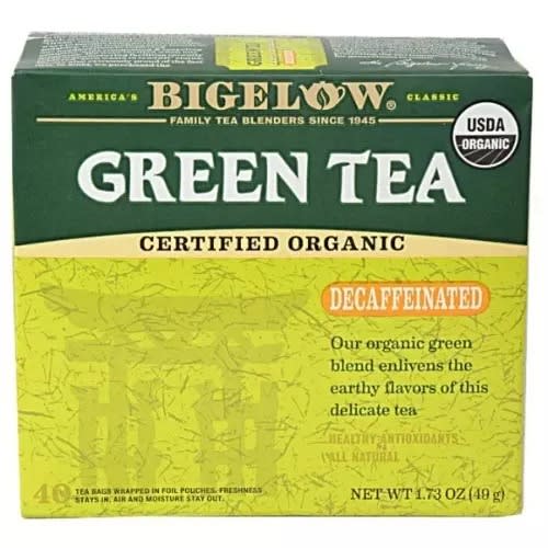 Decaffeinated Organic Green Tea - 40 Count