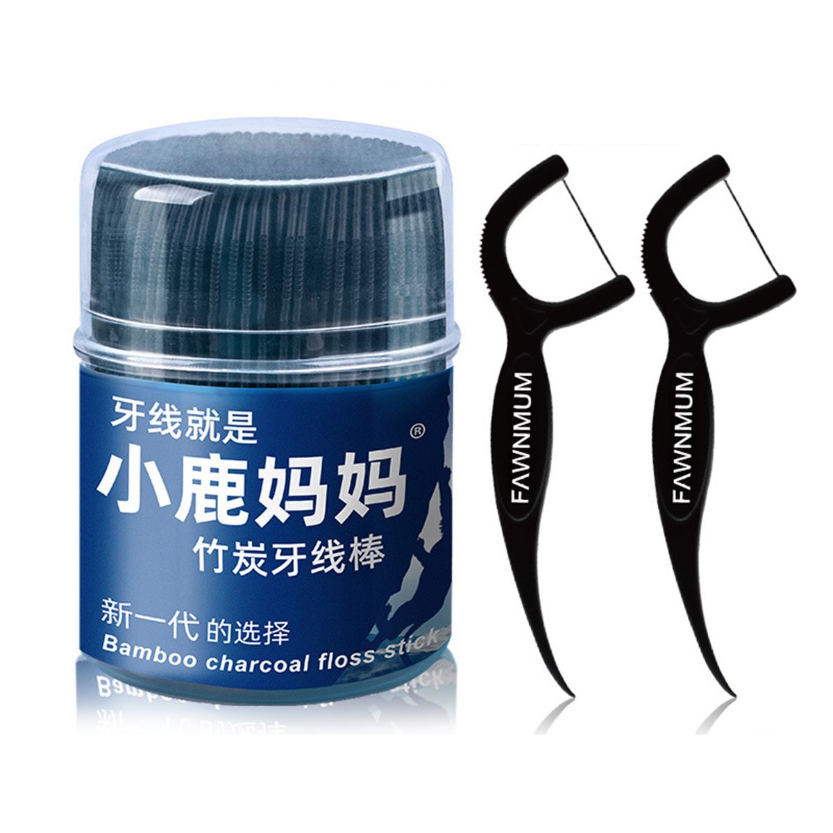 50pcs Toothpick 2-In-1 Dental Floss Picks