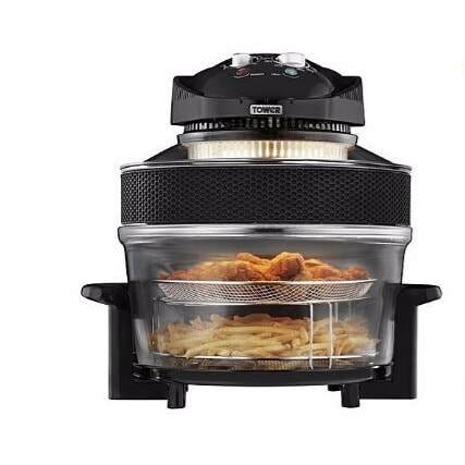17 Litre Airwave Low Fat Air Fryer - 1300w With 5 Litre Extender Ring
