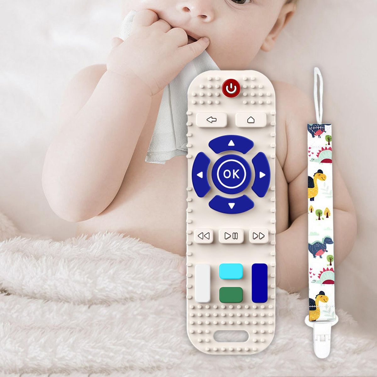 Teether Learning Toys Teething Toys For Babies Girls White