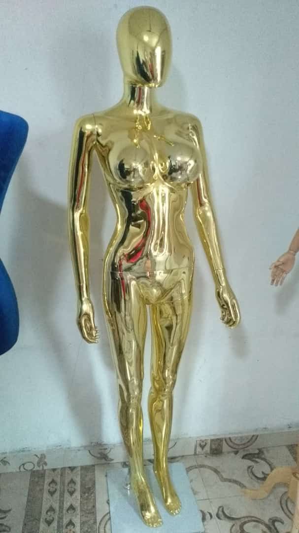 Glittering Gold Female Mannequin