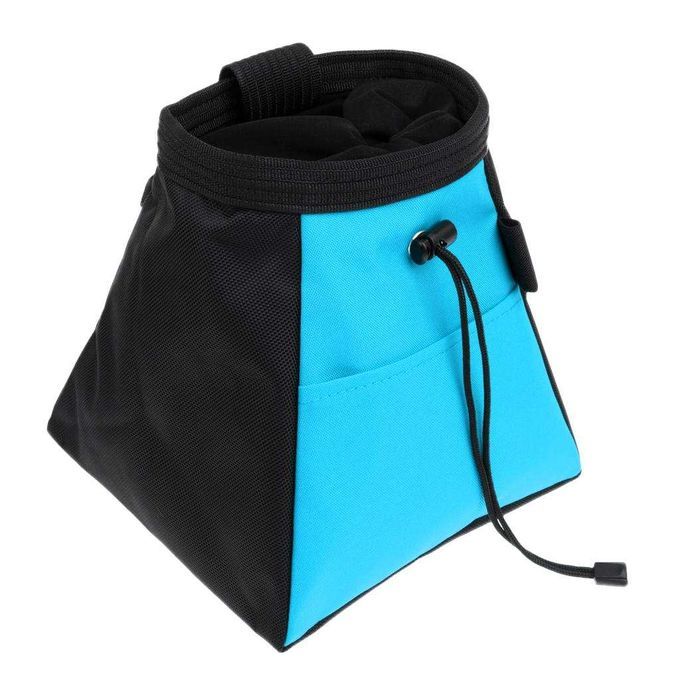 Outdoor Portable Chalk Bag Storage Bag Climbing Bouldering Gym Blue