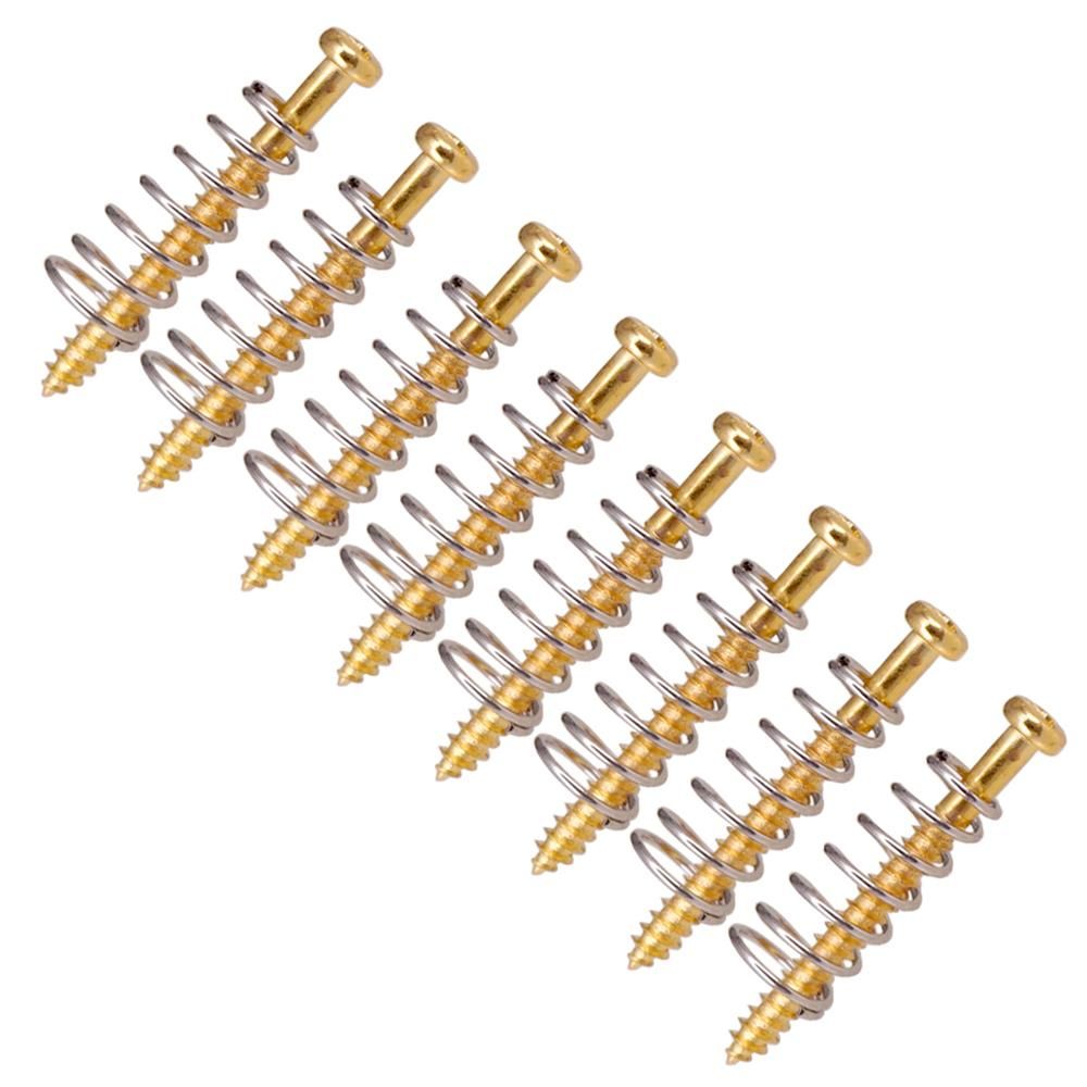 8pcs Metal Electric Guitar Bass Neck Joint Plate Mounting Screws Pickups Adjust Height Screws with Springs 2.5*26mm for Professional Brand Guitar Parts Accessory
