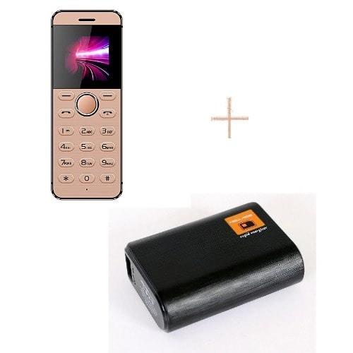 L1 Super Slim Metal Body+ 4400mAh New Age Powerbank - Gold