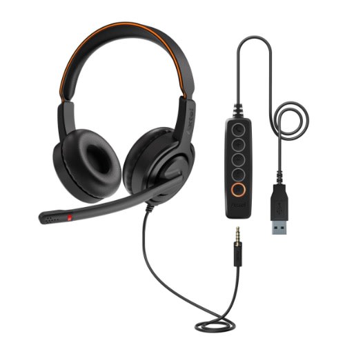 Voice Uc45 Duo Nc Headset With Noise Cancelling Microphone
