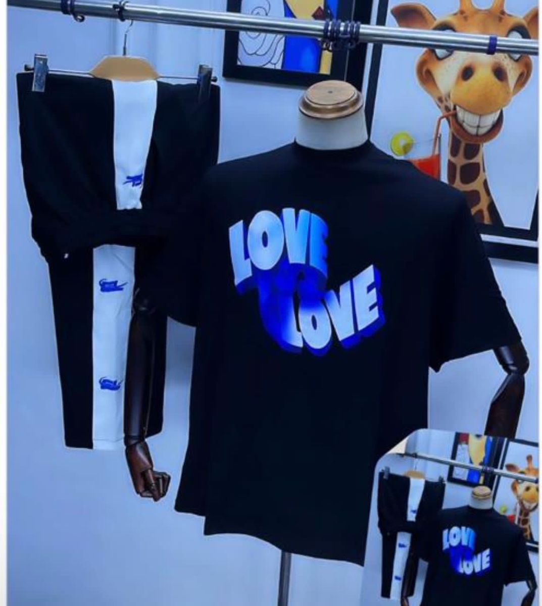 Men Trendy Up And Down  Joggers-black