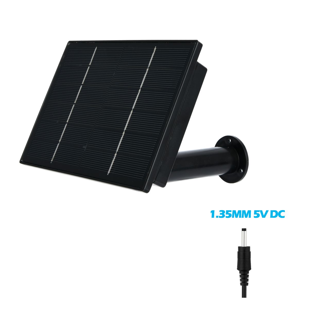 4W Waterproof IP66 Solar Panel Outdoor 2m Cable Charger USB TypeC 5V DC12V Powered Security WIFI Hunting Camera Or 4G Router
