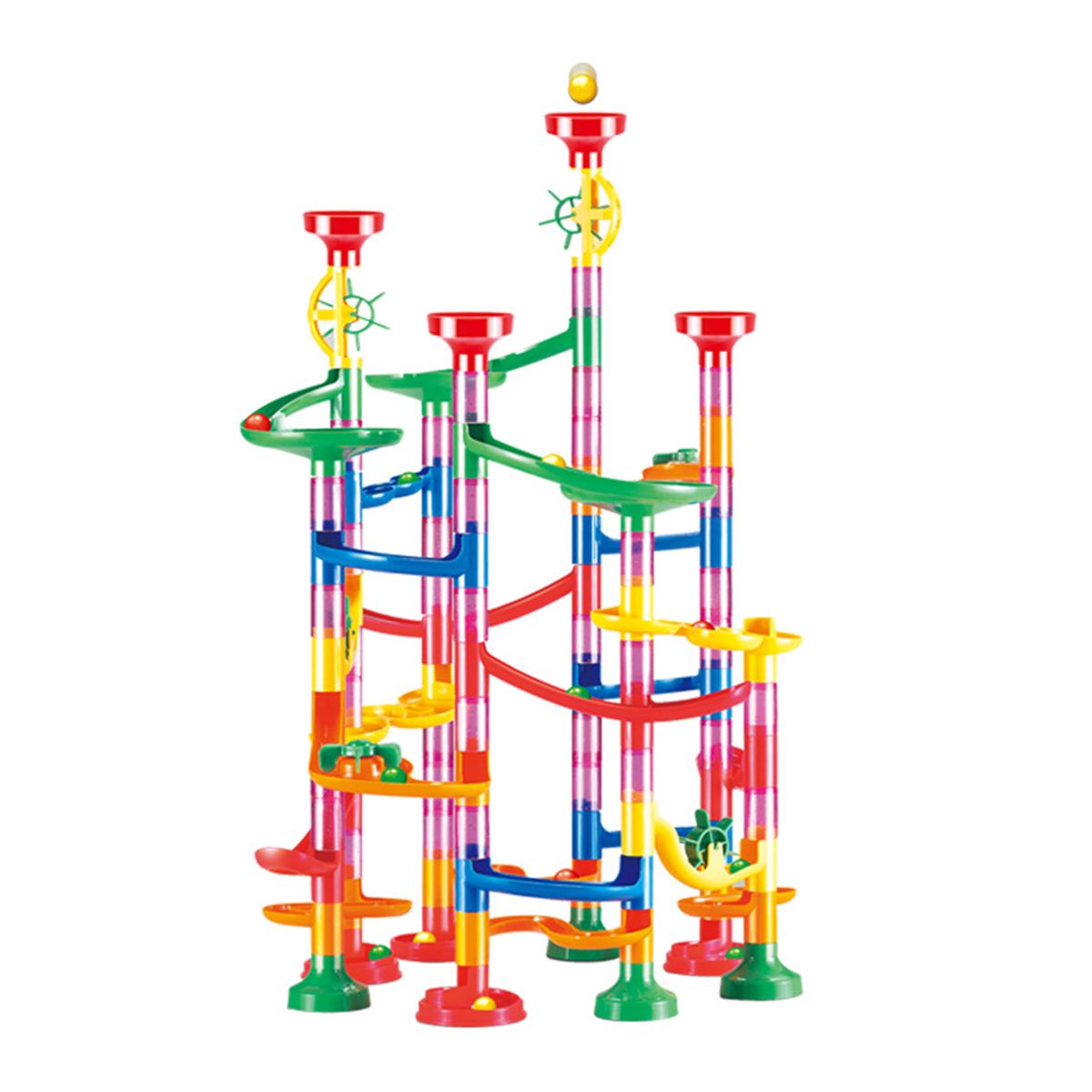 Construction Marble Run Race Track DIY Building Railway 109