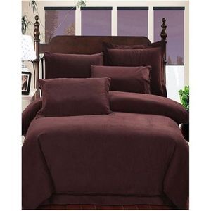 Brown Bedsheet With 4 Pillowcase