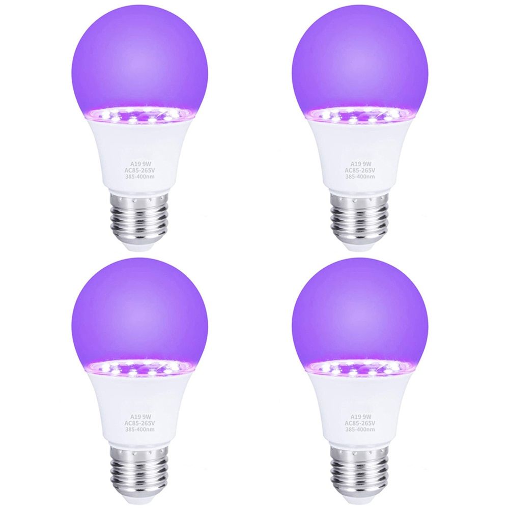 E26 E27 UV Blacklight Bulb LED Lamp Night Light For Club Aquarium Party 9W 395-400nm D40