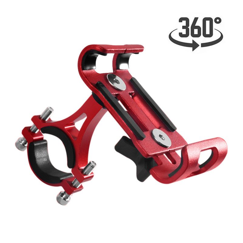 Metal Bike Phone Holder Aluminum Alloy Anti-slip Motorbike Bracket GPS Clip Universal Bicycle Phone Stand For All Smartphones