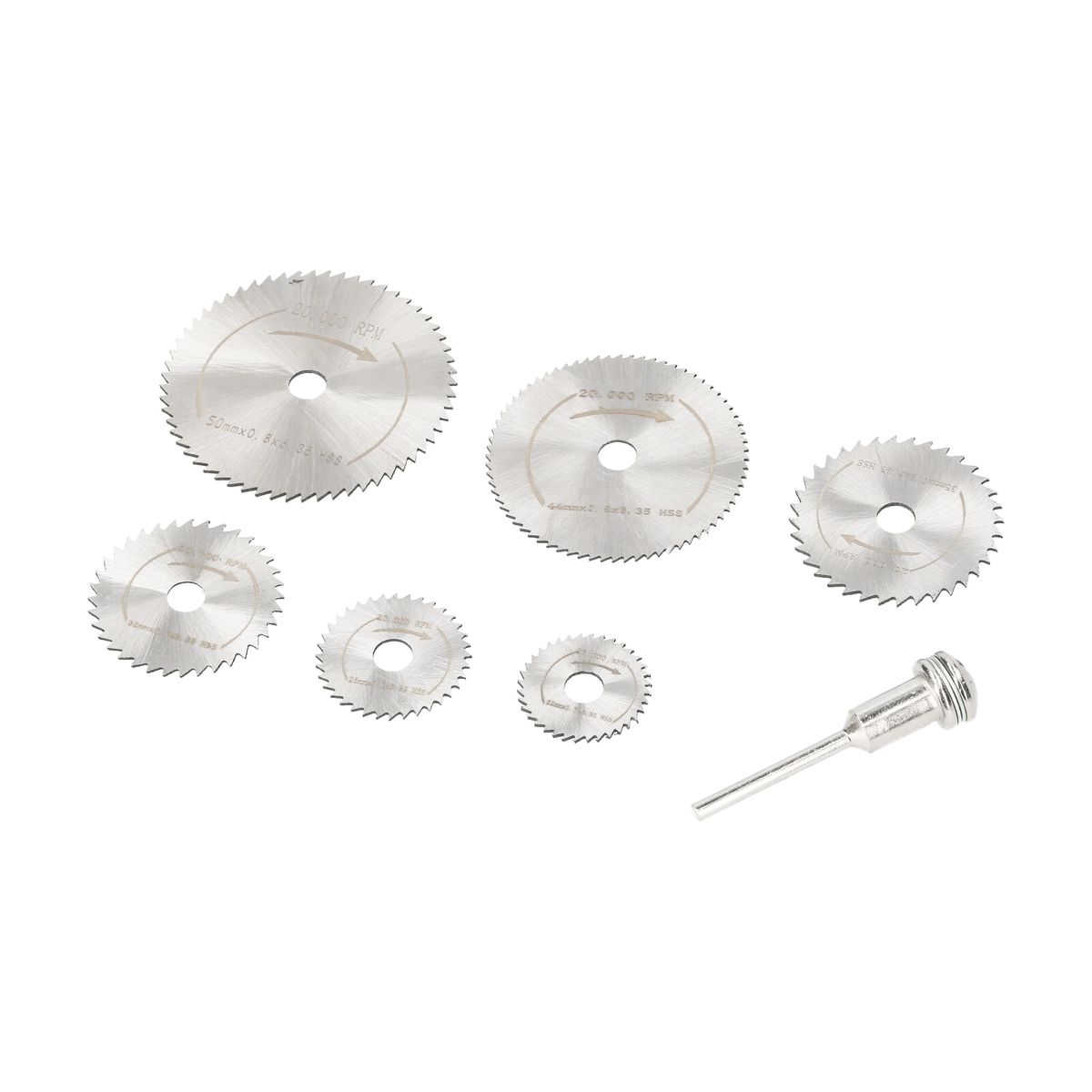7 PCS Mini Saw Blade Set For Power Rotary Tool High Speed