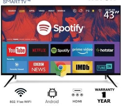 43" INCHES SMART FULL HD LED TV + WALL HANGER [Classy]