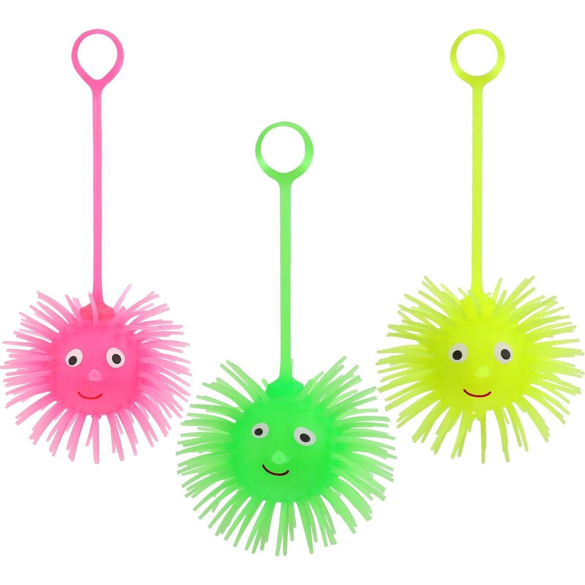 5 Pack Puffer Balls, 47 Inch Glowing Puffer Balls Light Balls for Kids, Sensory Game,,, Party Favor, Bag Anti-stress toys
