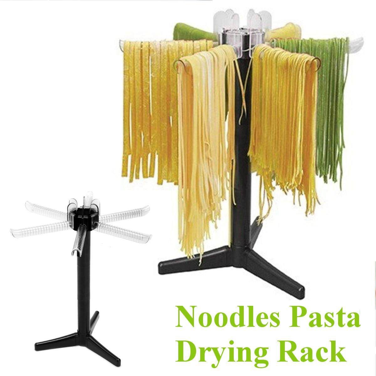 Pasta Drying Rack Collapsible Spaghetti Dryer Stand Noodle Holder With 6