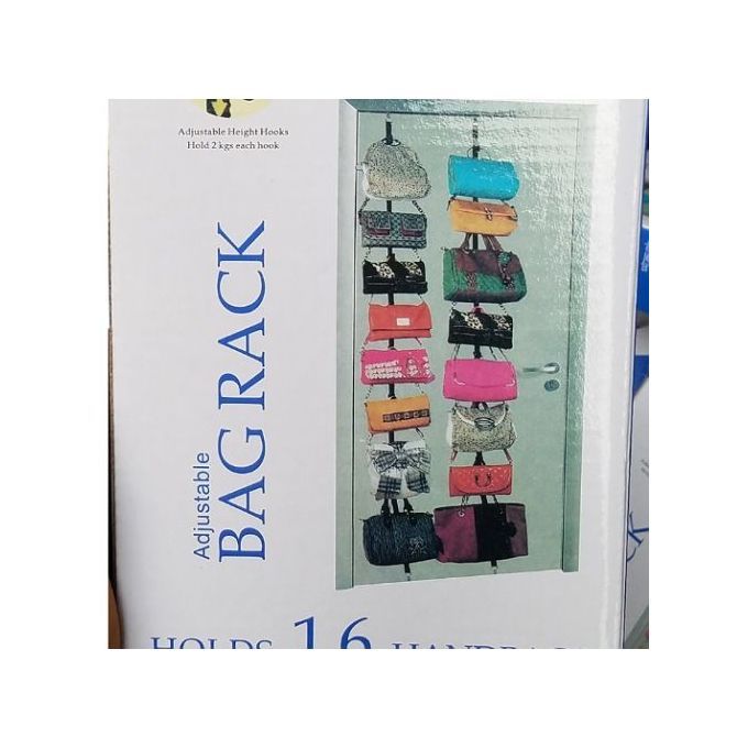 Adjustable Bag Rack Hanger(Holds 16 HandBags)