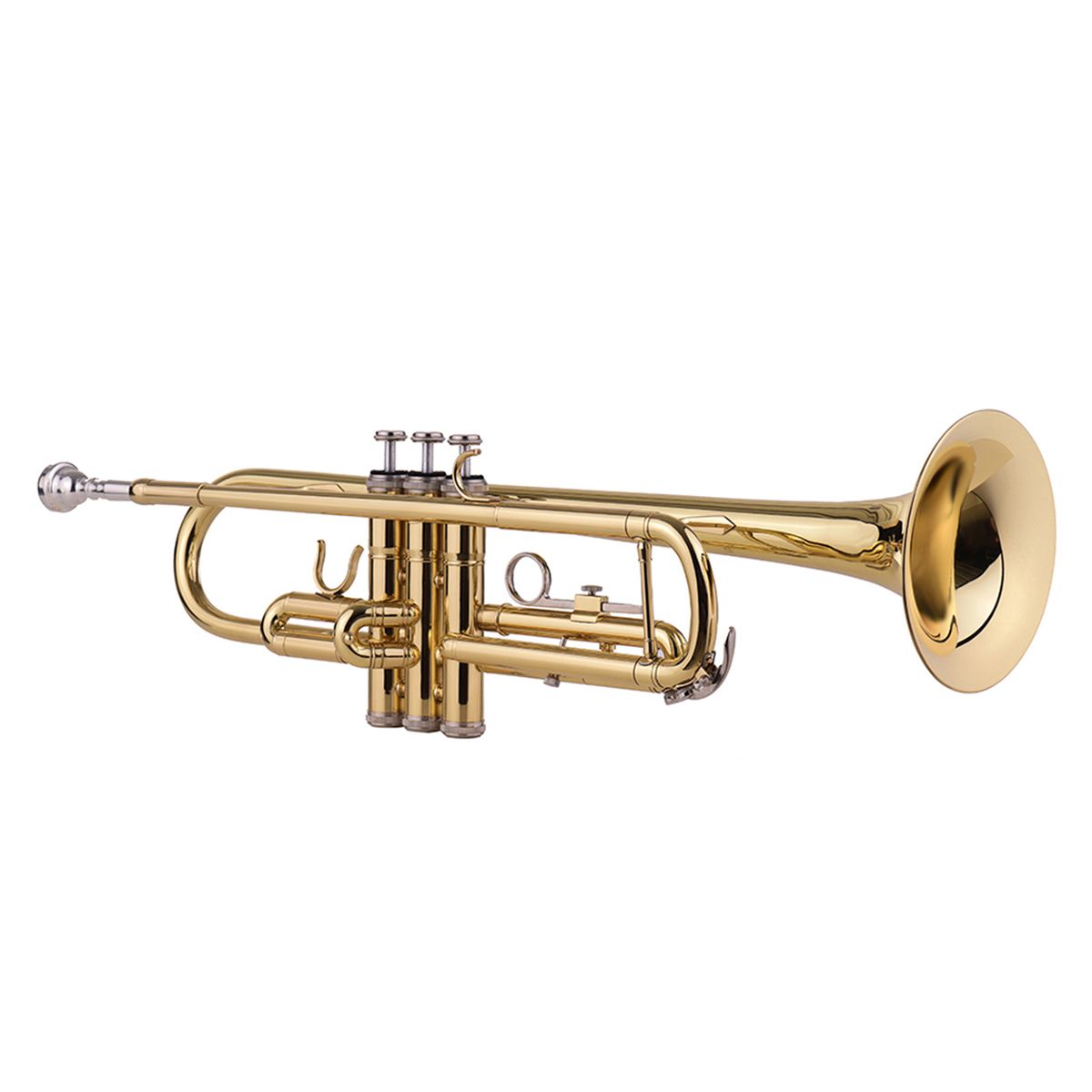 Standard Bb Brass Trumpet Wind Instrument With Mouthpiece