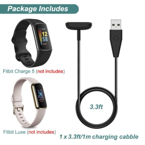 Replacement Charger Cable For Fitbit Charge 5 And Fitbit Luxe
