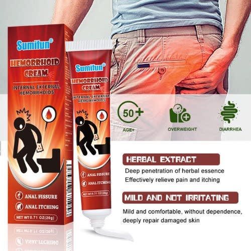 Sumifun External Chinese Hemorrhoids Ointment Relieve Anal Pain Gel Cream - 20g