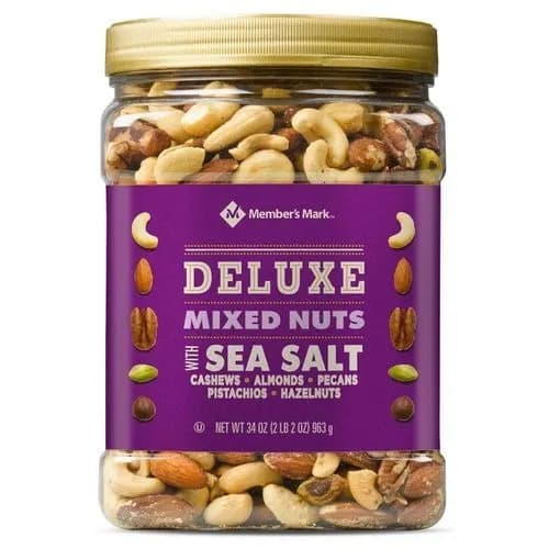 Member's Mark Deluxe Roasted Mixed Nuts With Sea Salt - 953g