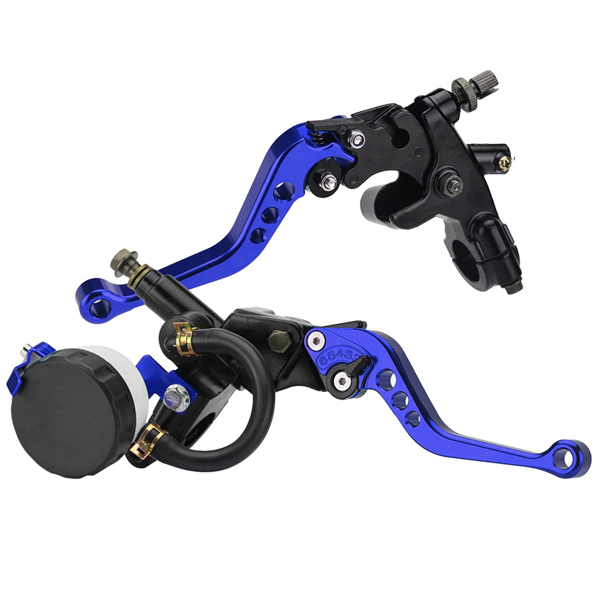 Aumotop Motorcycle Brake Clutch Pump Lever - Blue
