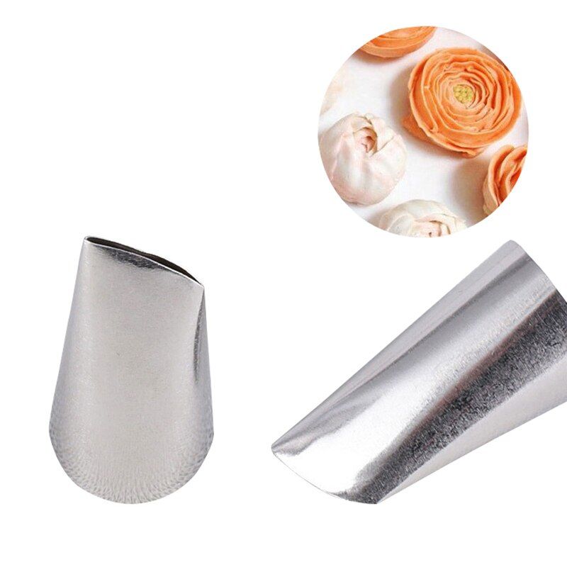 #124K Stainless Steel Rose Flower Petal DIY Icing Piping