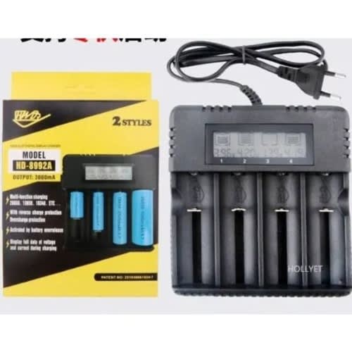 4 Slot Li-ion Battery Digital Display Charger