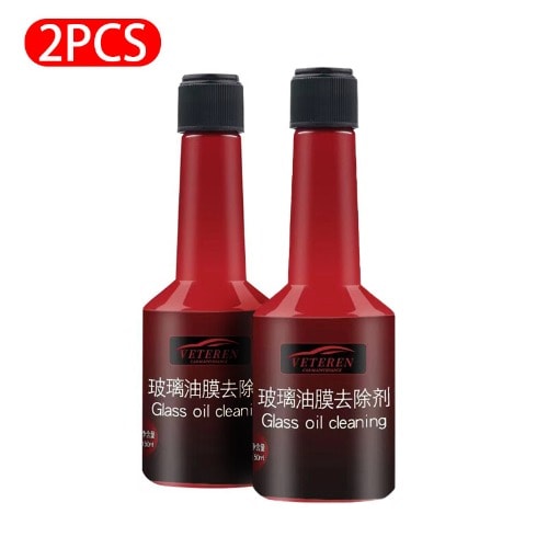 Car Windshield Oil Film Remover Cleaner Glass Oil Film Cleaning Liquid - 2pc - 150ml