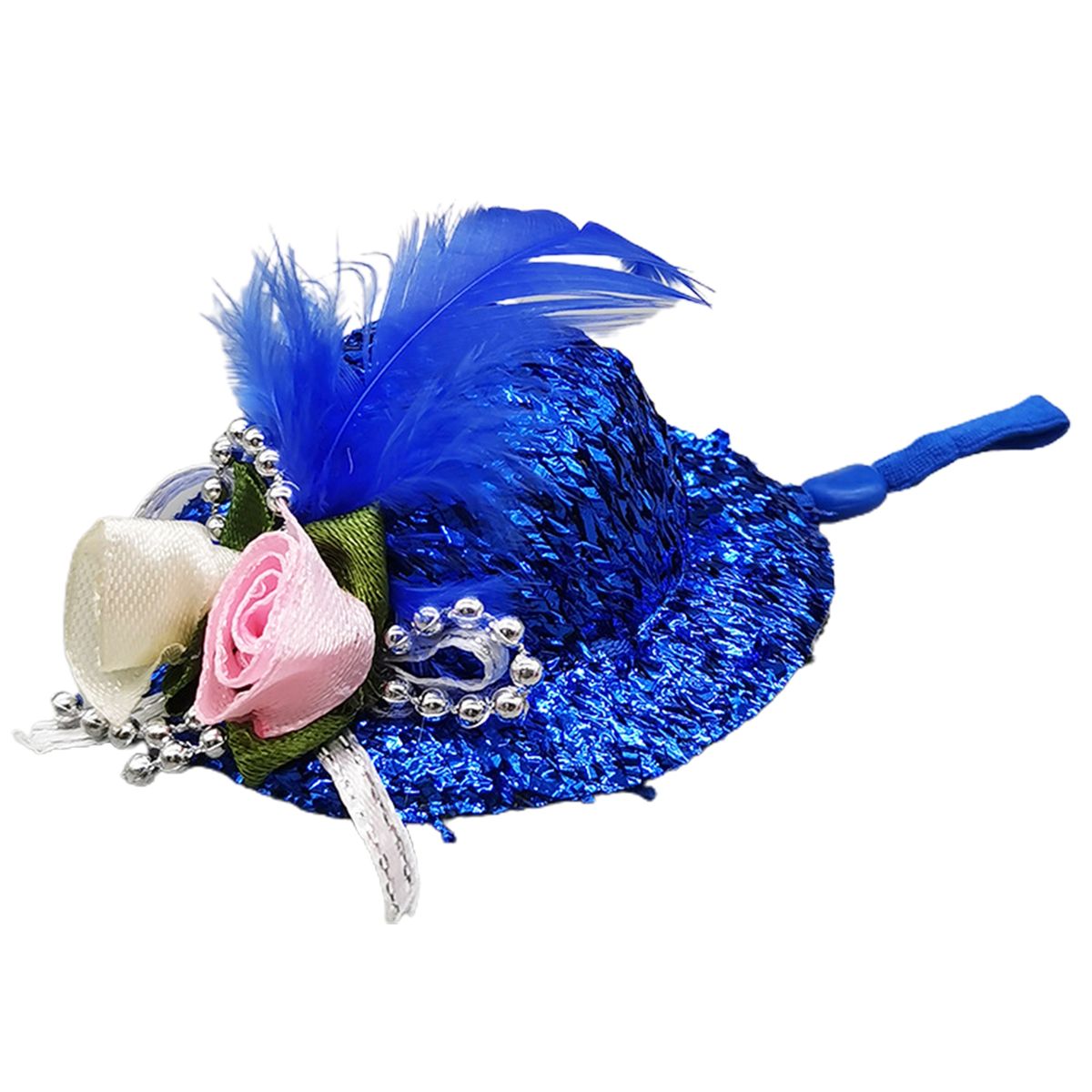 Rooster Cap Cosplay Cap Rooster Duck Parrot Poultry Headwear Blue