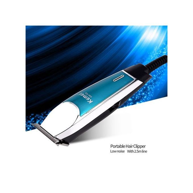 Kemei Portable Hair Clipper Electronic Hair Cutting Kit With Sharp Carbon B-lade Hair Trimmer