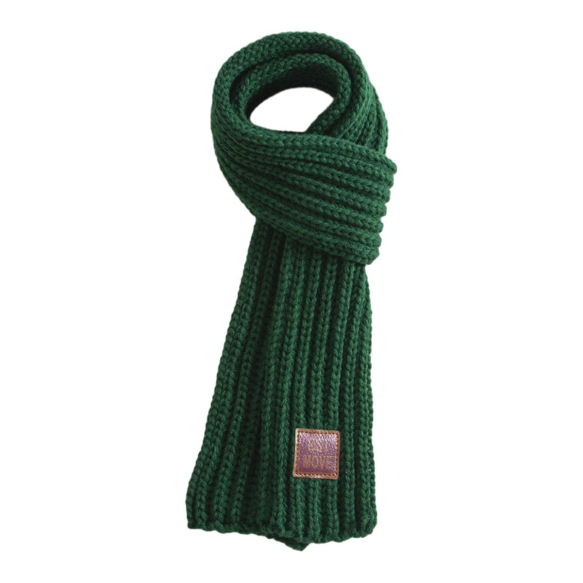 Kids Scarf Cozykidz Knitted Neck Wrap Soft Warm Winter for Babies Green