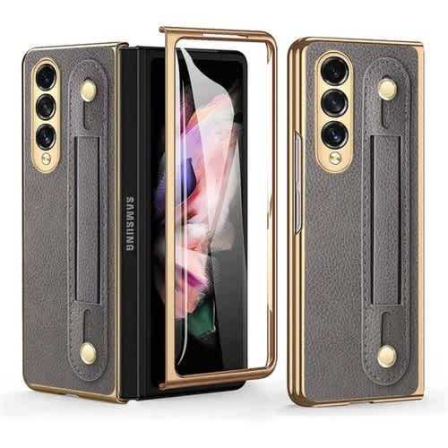 Hinge Protective Case 5g For Samsung Galaxy Z Fold 3 - Grey