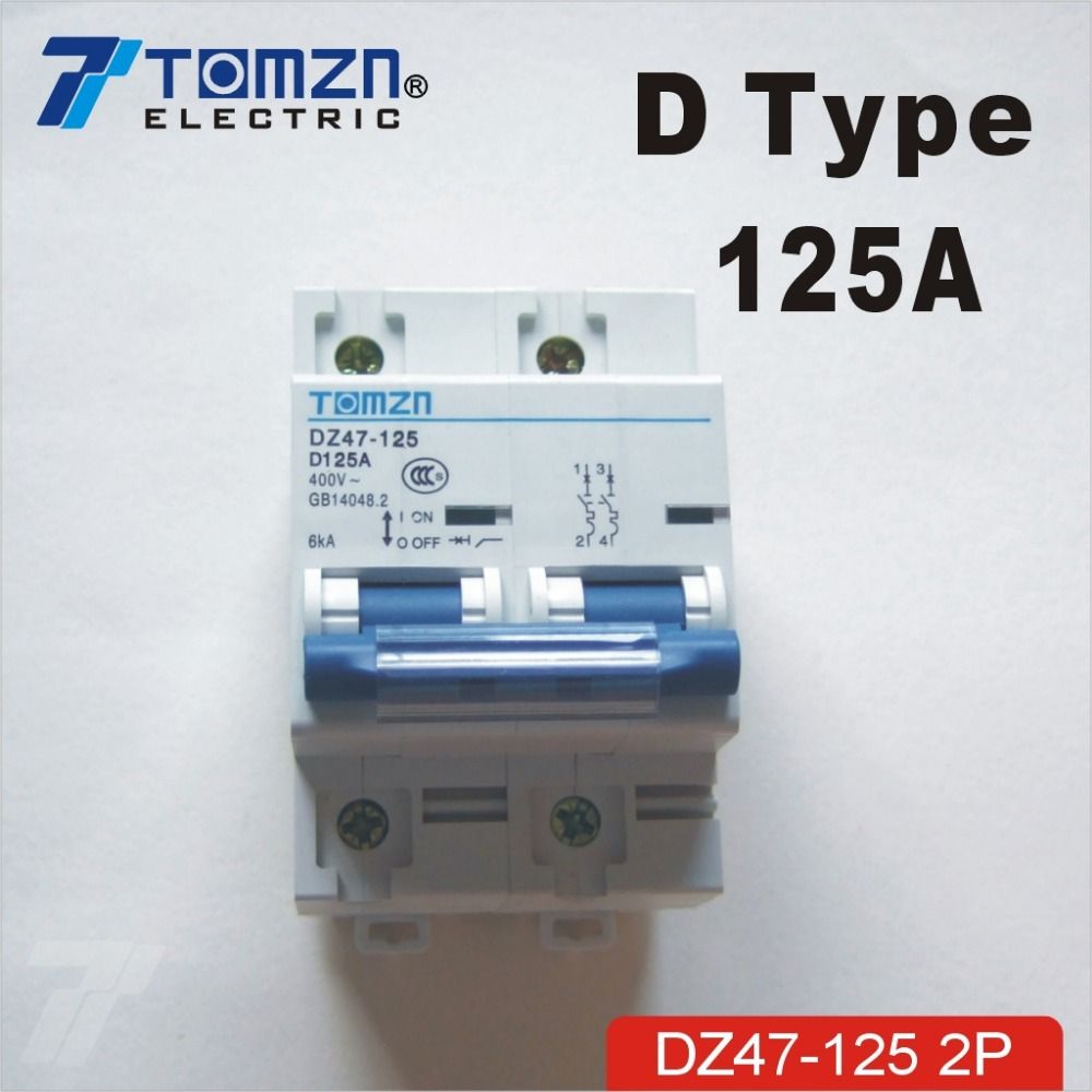 2P 125A 240V 415V 50HZ 60HZ Circuit Breaker MCB