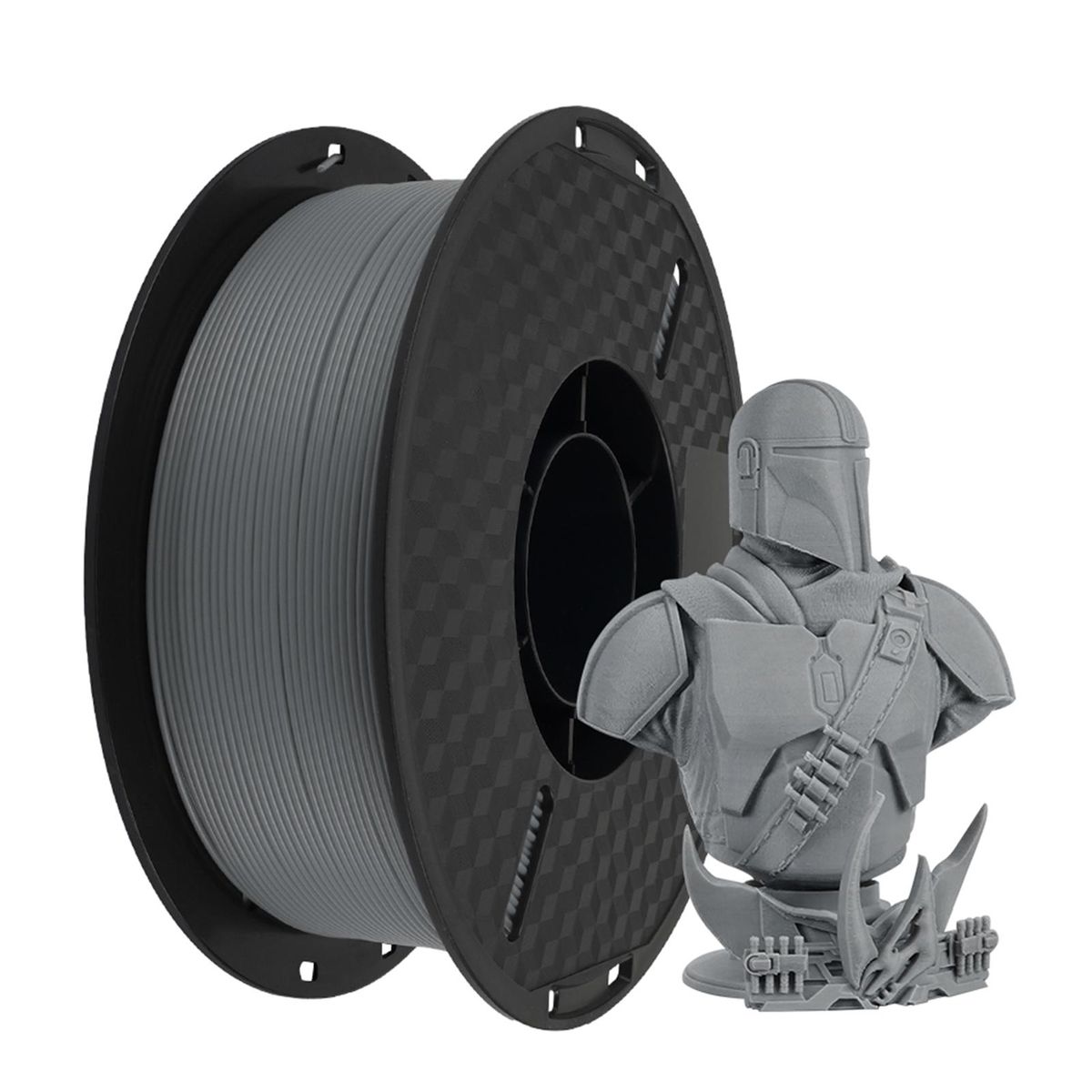KINGROON 3D Printer HS-PLA Filament 1KG 1.75mm High Fluidity 3D Printing Material Degradable Eco-  friendly Spool Dimensional Accuracy +/-0.02mm Standard 1 Roll - Grey