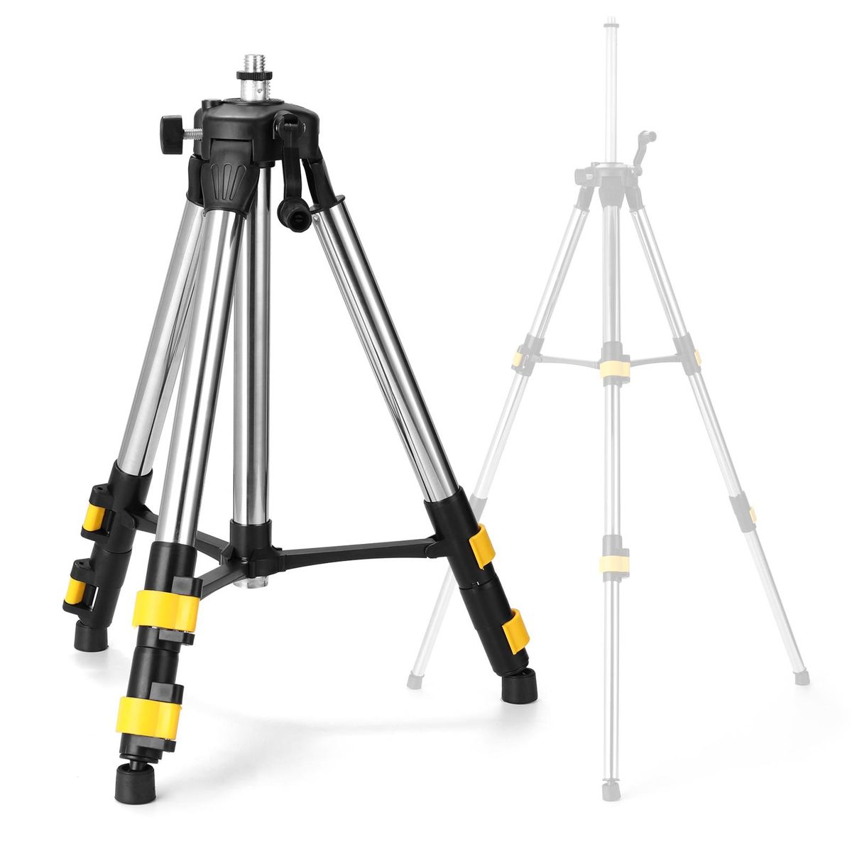 1.2M Three Height Adjustment Stainless Steel Extension Bar Tripod Stand For Laser Level with Bubble-level