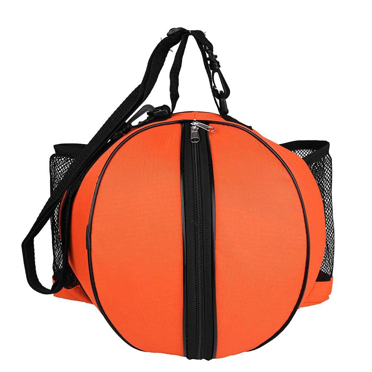 Portable Basketball Backpack Water Bottle Ball Pack Soccer Sports Bags Kids Football Kits Waterproof Volleyball Basketball Bag Orange