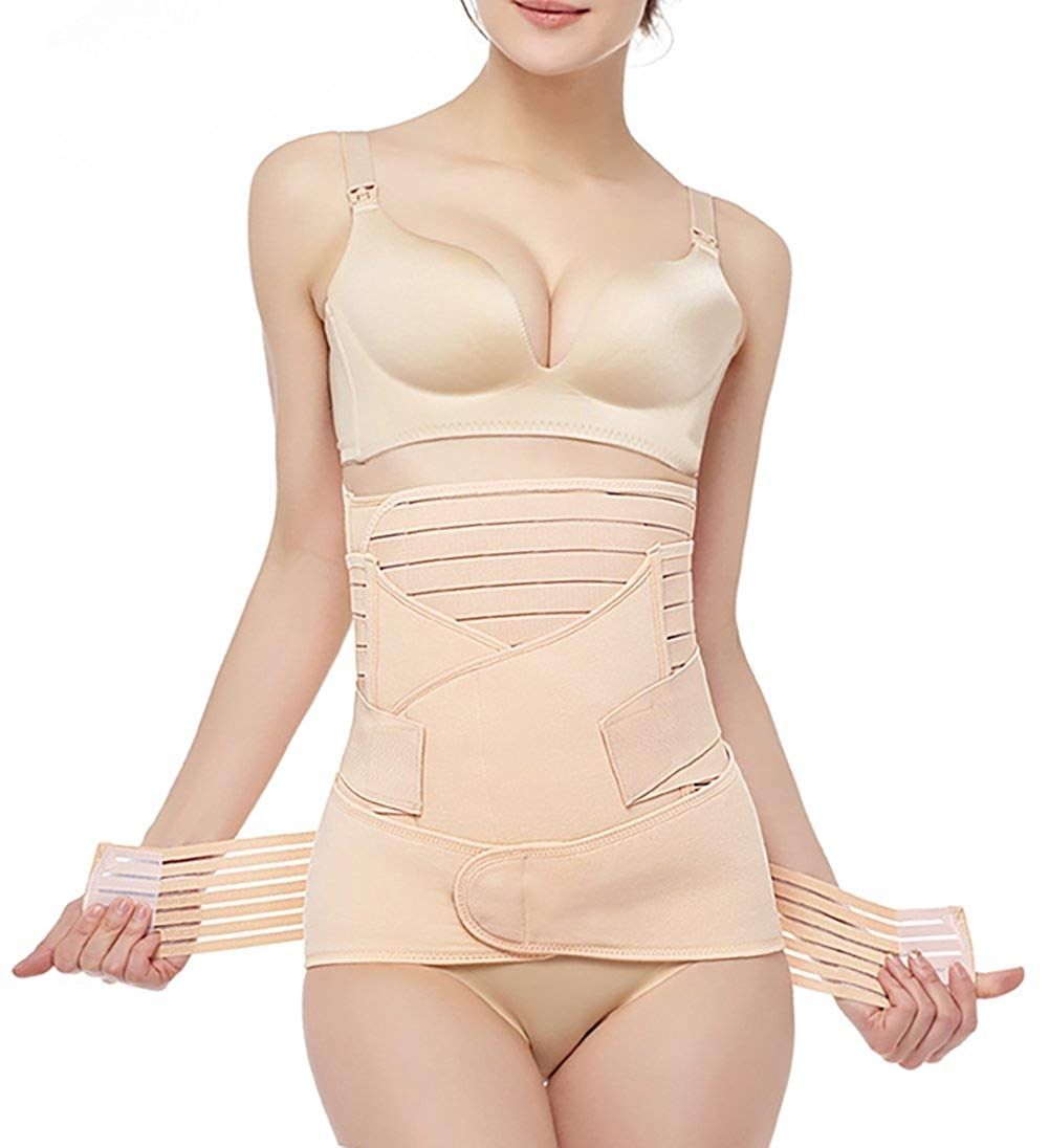 3 In 1 Postpartum Support - Recovery Belly Wrap Girdle Support Band Belt Body Shaper