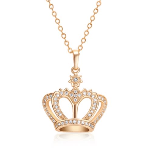 Crown Queen Necklace- Gold