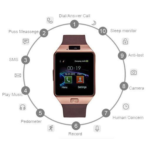 2023 New Fashion Universal Electronic Smart Watch DZ09