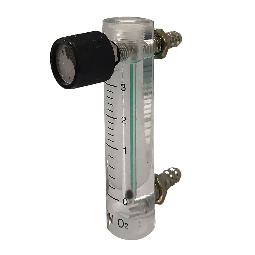 Flowmeter (0.1-1L To 1-15LPM  ) + Control  For Oxygen