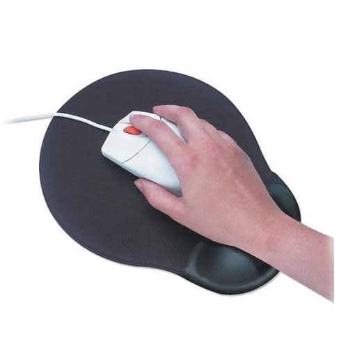 Mouse Pad With Gel Wrist Support