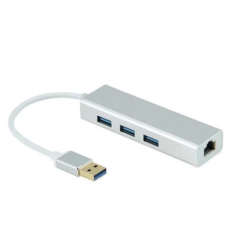 3 Ports USB Hub With Ethernet Adapter